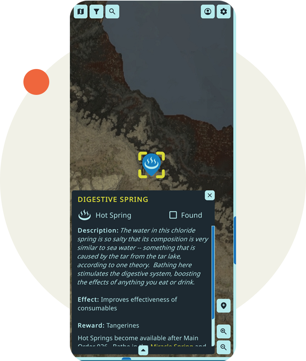Screenshot with description