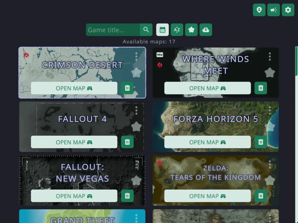 OGM Hub, interactive maps app